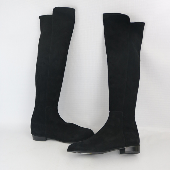Stuart Weitzman Shoes - Stuart Weitzman Alljack Black Suede Over the knee